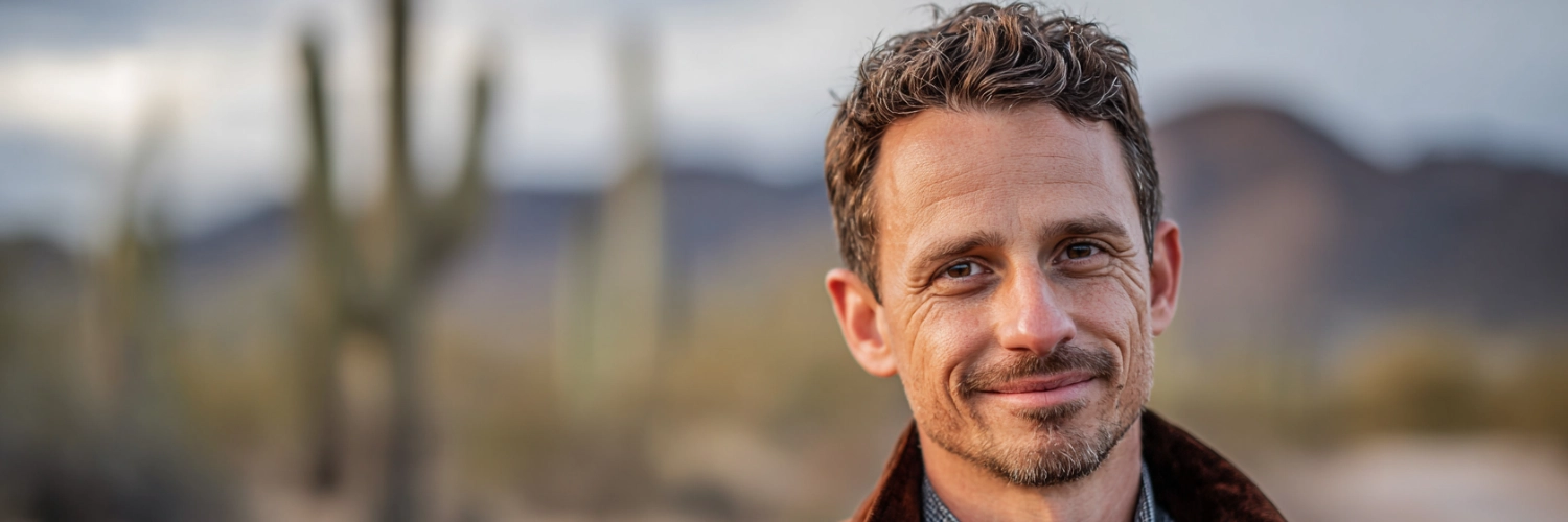 A single dad enjoying time with his child in sunny Phoenix, showcasing the vibrant family-friendly atmosphere of the city.