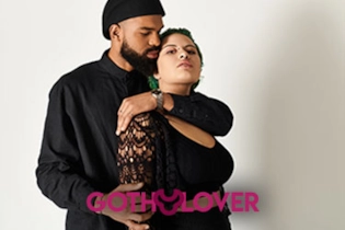 Dark romance couple meeting from GOTH Lover community