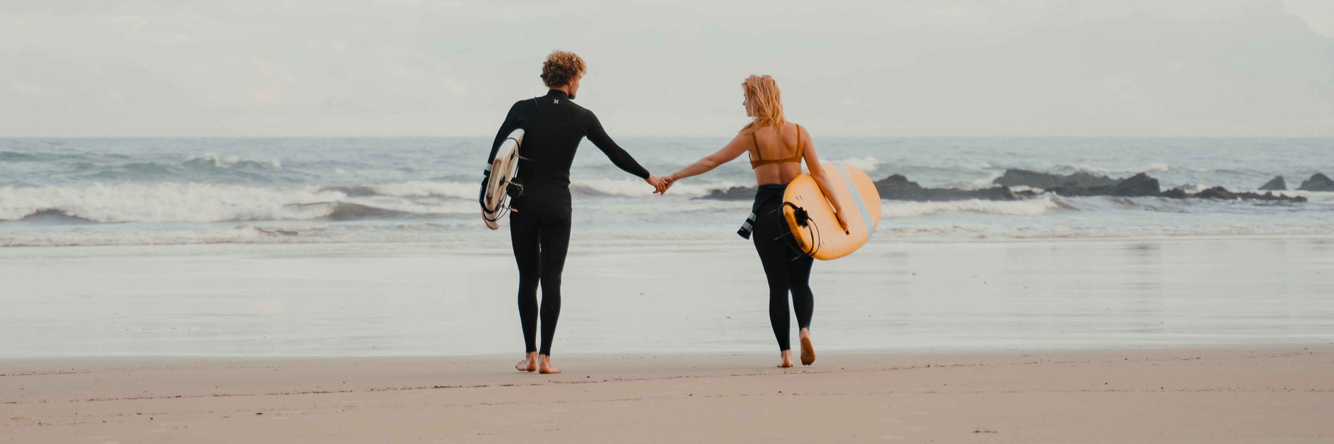 Surfing Couple 