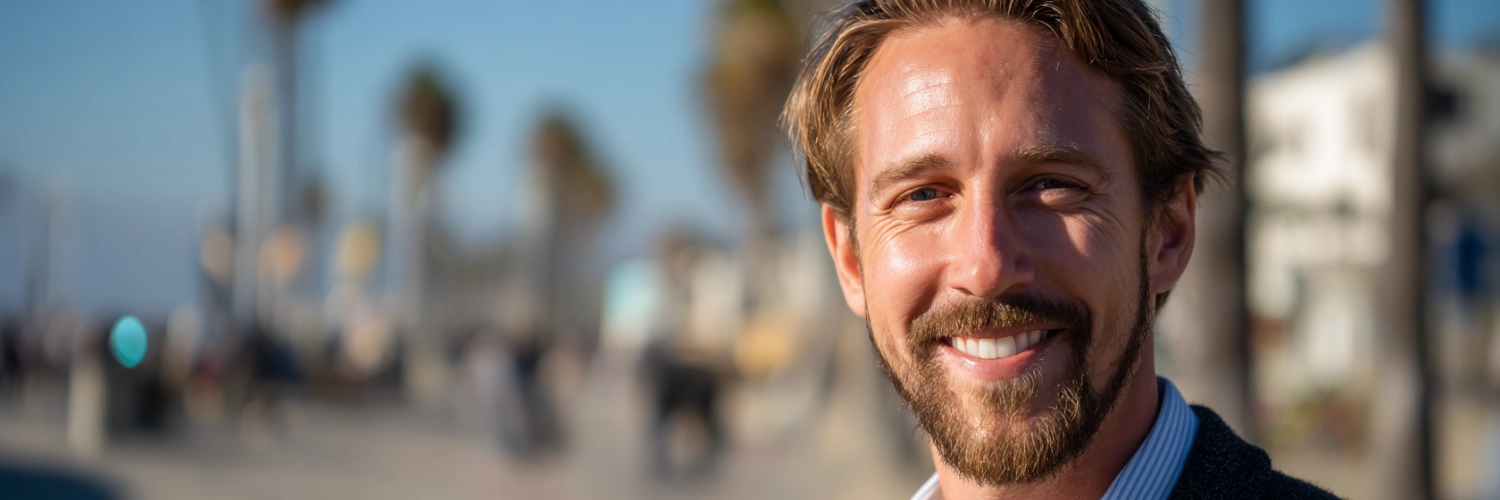 A warm and inviting scene of parents and children enjoying a sunny day in Miami, reflecting the family-friendly dating culture.