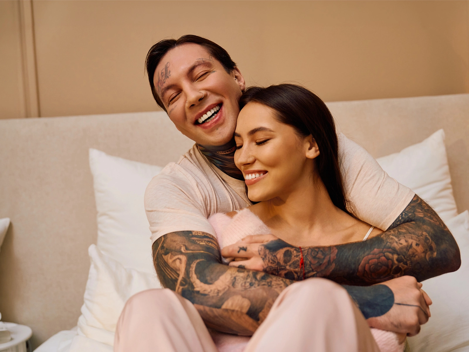 Happy Couple with tattoos in San Francisco