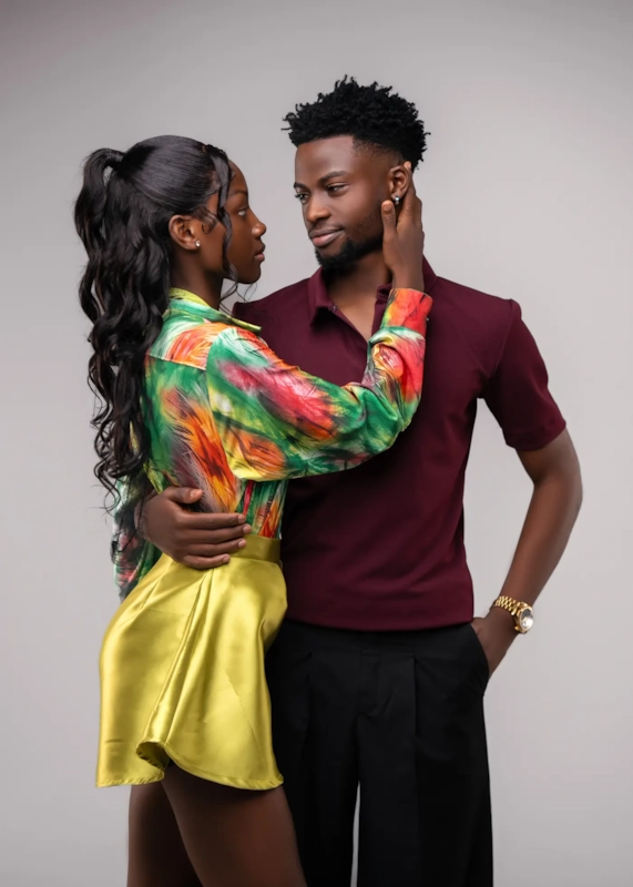 Illustrative Black couple representing dating across the United States