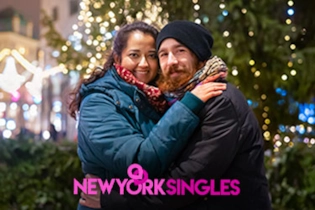 A joyful couple, meeting after enjoying a premium dating experience facilitated by NewYork.Singles.