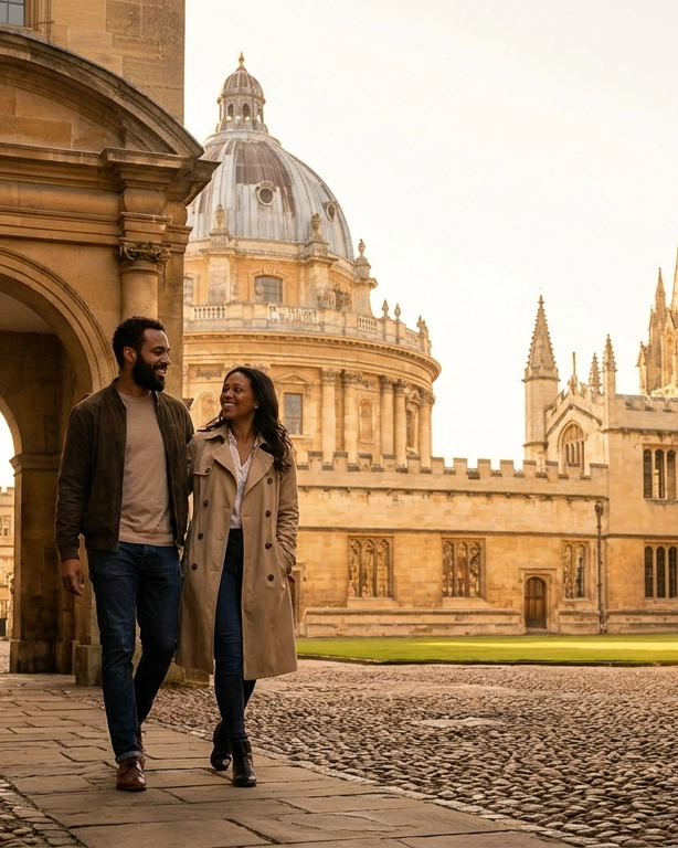 Couple on a date in Oxford, uk — ExpatSingles dating for expats