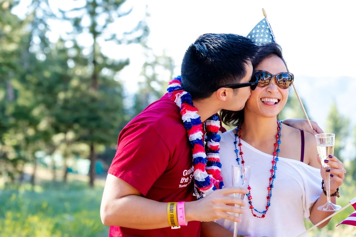 Illustrative stock photo of a couple in Vermont, not real members