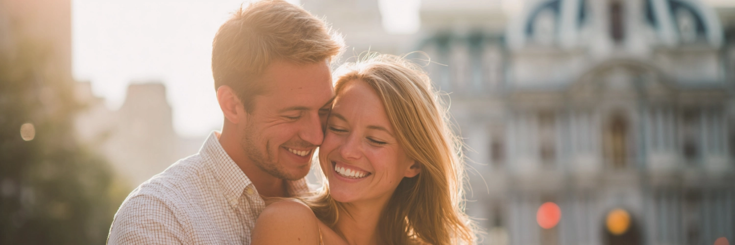 A vibrant Los Angeles skyline representing the heart of meaningful connections and relationships.
