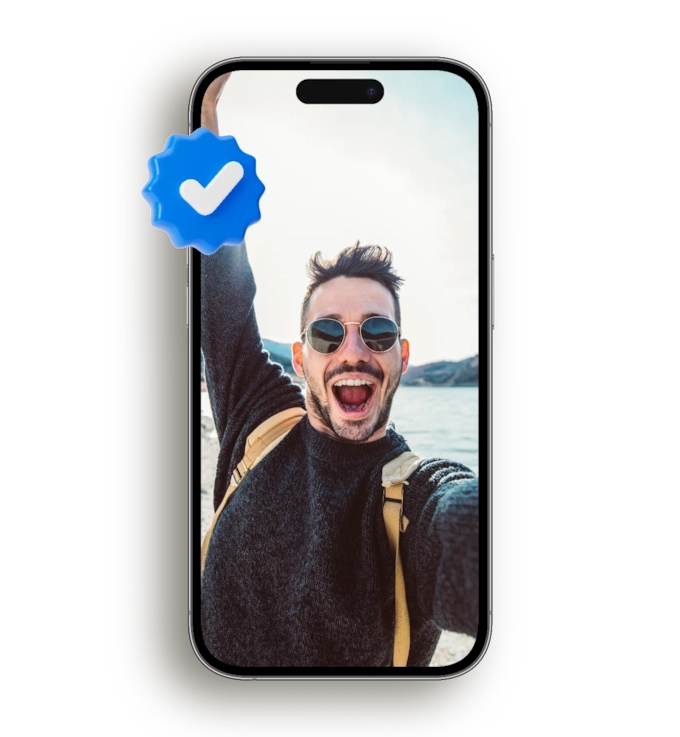 ID Verified Tick screen