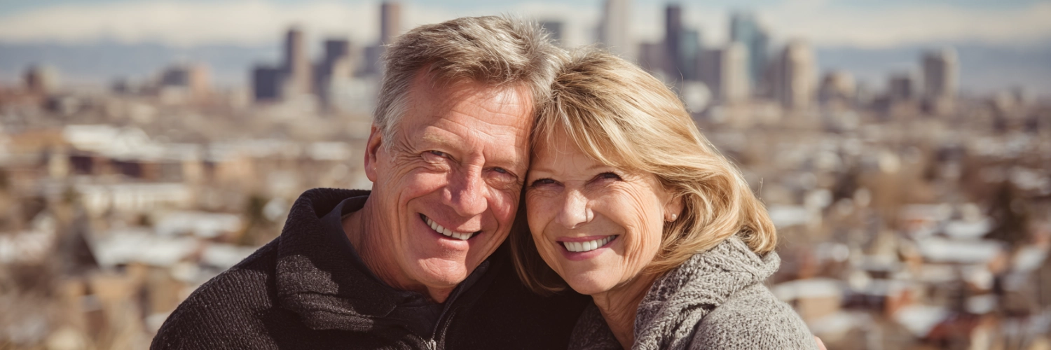 A serene view of Denver, representing hope and new beginnings for those exploring dating again after loss.