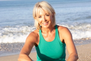Smiling widowed woman