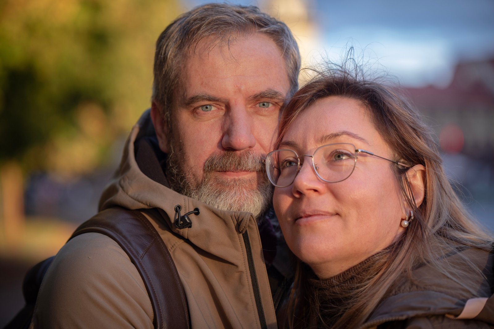 Couple enjoying time outdoors