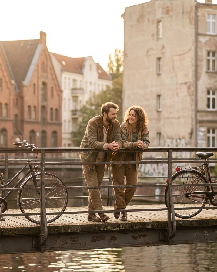 Berlin neighborhood scene