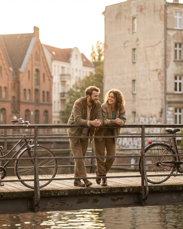 Berlin neighborhood scene