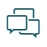 Discreet messaging icon