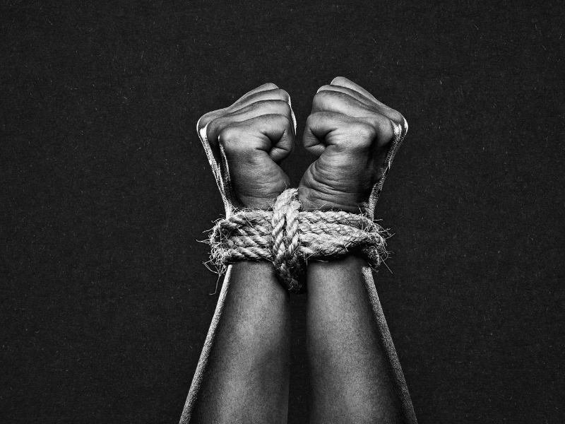 Careful hands securing a rope tie, the kind of attentive practice safety in this lifestyle depends on