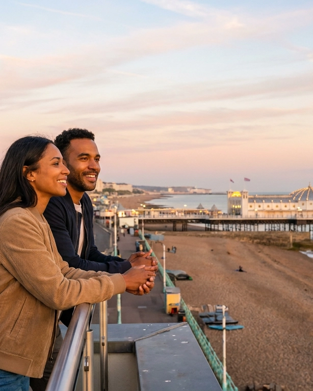 Couple on a date in Brighton, uk — ExpatSingles dating for expats