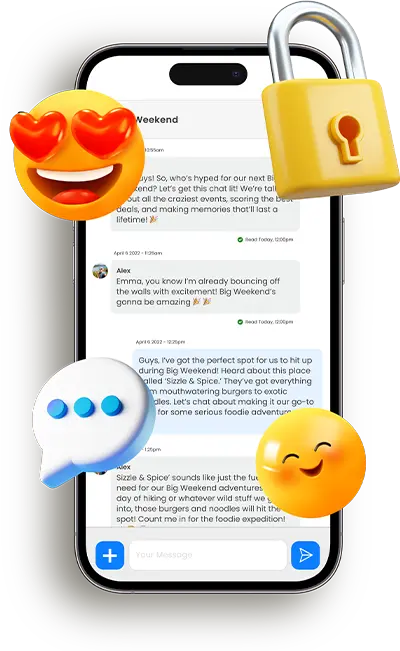 Ivory Encounters app screen showing private chat groups